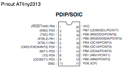 Pinout ATTiny2313
